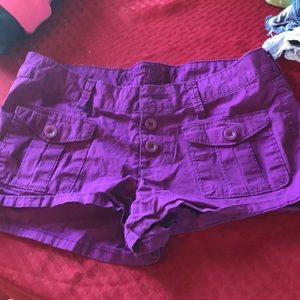 Purple shorts